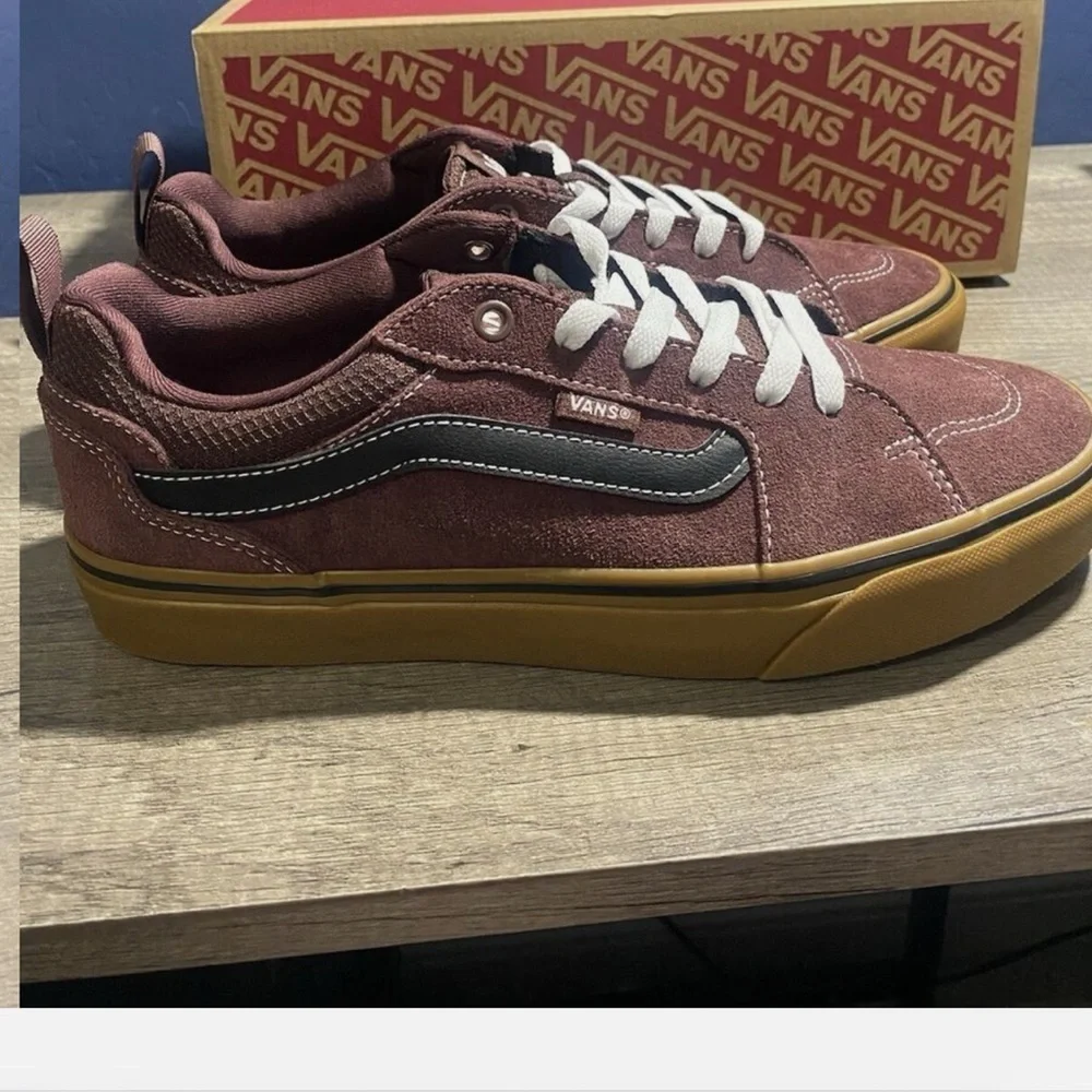 NEW Vans Filmore Suede/Mesh Chocolate/Gum Men’s Size 6.5